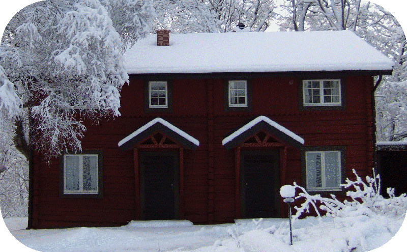 Vinterbild av vår äldsta byggnad